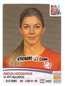 Figurina Anouk Hoogendijk - FIFA Women's World Cup Canada 2015 - Panini
