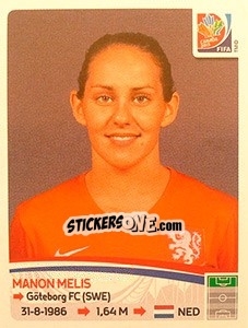 Sticker Manon Melis - FIFA Women's World Cup Canada 2015 - Panini