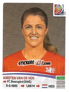 Figurina Kirsten van de Ven - FIFA Women's World Cup Canada 2015 - Panini