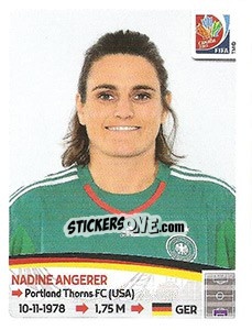 Sticker Nadine Angerer - FIFA Women's World Cup Canada 2015 - Panini