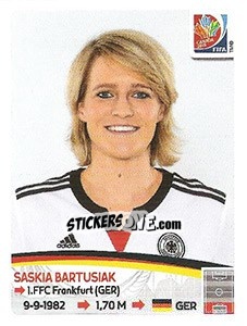 Sticker Saskia Bartusiak - FIFA Women's World Cup Canada 2015 - Panini