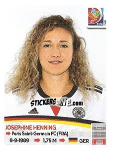 Figurina Josephine Henning - FIFA Women's World Cup Canada 2015 - Panini