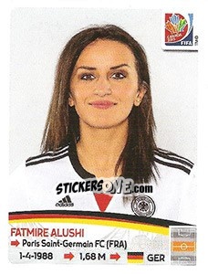 Sticker Fatmire Alushi - FIFA Women's World Cup Canada 2015 - Panini