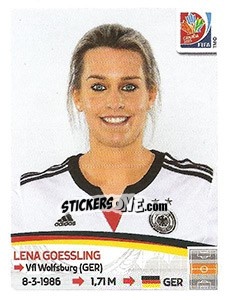 Sticker Lena Goeßling - FIFA Women's World Cup Canada 2015 - Panini