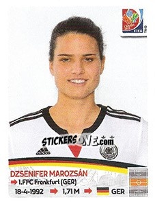 Sticker Dzsenifer Marozsán - FIFA Women's World Cup Canada 2015 - Panini