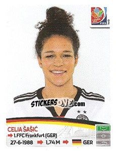 Cromo Celia Šašic - FIFA Women's World Cup Canada 2015 - Panini