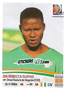 Figurina Ida Rebecca Guehai - FIFA Women's World Cup Canada 2015 - Panini