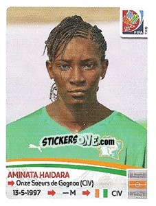 Sticker Aminata Haidara - FIFA Women's World Cup Canada 2015 - Panini
