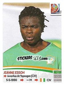 Sticker Jeanne Essoh - FIFA Women's World Cup Canada 2015 - Panini