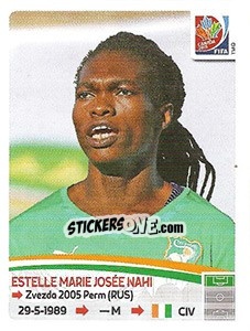 Cromo Estelle Marie Josée Nahi - FIFA Women's World Cup Canada 2015 - Panini