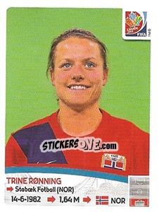 Sticker Trine Rønning - FIFA Women's World Cup Canada 2015 - Panini