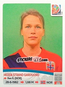 Cromo Hedda Strand Gardsjord - FIFA Women's World Cup Canada 2015 - Panini