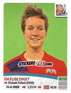 Cromo Ida Elise Enget - FIFA Women's World Cup Canada 2015 - Panini