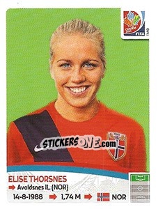 Figurina Elise Thorsnes - FIFA Women's World Cup Canada 2015 - Panini