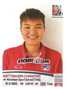 Figurina Natthakarn Chinwong - FIFA Women's World Cup Canada 2015 - Panini