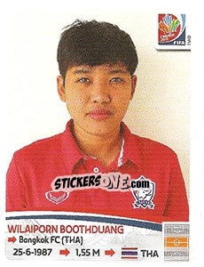 Sticker Wilaiporn Boothduang - FIFA Women's World Cup Canada 2015 - Panini