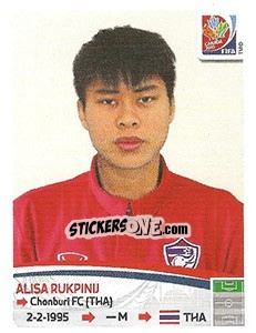Sticker Alisa Rukpinij - FIFA Women's World Cup Canada 2015 - Panini
