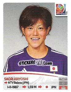 Cromo Saori Ariyoshi - FIFA Women's World Cup Canada 2015 - Panini