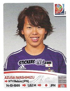Cromo Azusa Iwashimizu - FIFA Women's World Cup Canada 2015 - Panini
