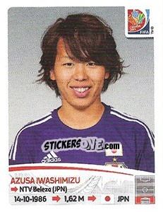 Sticker Azusa Iwashimizu - FIFA Women's World Cup Canada 2015 n. 180 - Panini