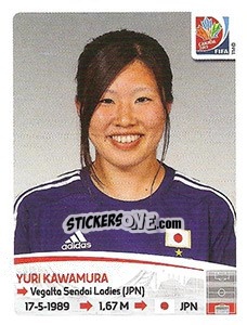 Sticker Yuri Kawamura - FIFA Women's World Cup Canada 2015 n. 181 - Panini