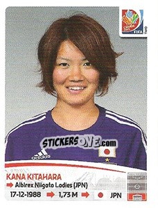 Sticker Kana Kitahara - FIFA Women's World Cup Canada 2015 - Panini