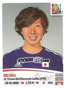 Sticker Rie Usui - FIFA Women's World Cup Canada 2015 n. 184 - Panini