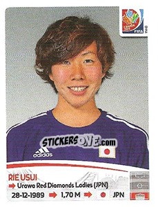 Sticker Rie Usui - FIFA Women's World Cup Canada 2015 - Panini