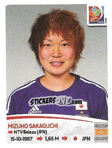 Sticker Mizuho Sakaguchi - FIFA Women's World Cup Canada 2015 - Panini