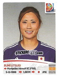Cromo Rumi Utsugi - FIFA Women's World Cup Canada 2015 - Panini
