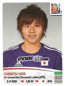 Cromo Chinatsu Kira - FIFA Women's World Cup Canada 2015 - Panini