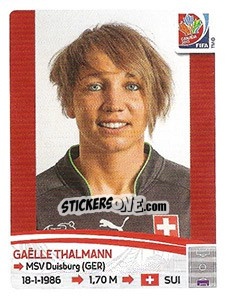 Cromo Gaëlle Thalmann - FIFA Women's World Cup Canada 2015 - Panini