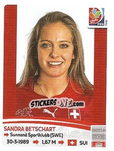 Sticker Sandra Betschart - FIFA Women's World Cup Canada 2015 - Panini