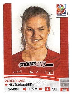 Sticker Rahel Kiwic - FIFA Women's World Cup Canada 2015 - Panini