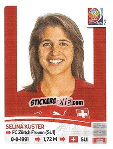 Cromo Selina Kuster - FIFA Women's World Cup Canada 2015 - Panini