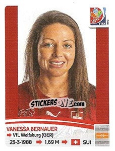 Cromo Vanessa Bernauer - FIFA Women's World Cup Canada 2015 - Panini