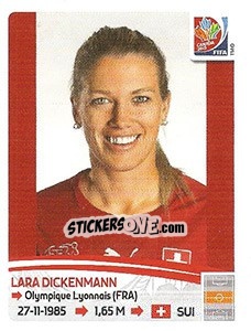 Cromo Lara Dickenmann - FIFA Women's World Cup Canada 2015 - Panini