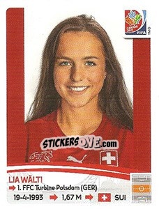 Sticker Lia Wälti - FIFA Women's World Cup Canada 2015 - Panini