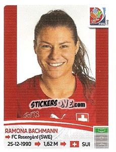Sticker Ramona Bachmann - FIFA Women's World Cup Canada 2015 - Panini