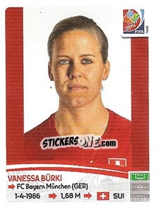 Figurina Vanessa Bürki - FIFA Women's World Cup Canada 2015 - Panini