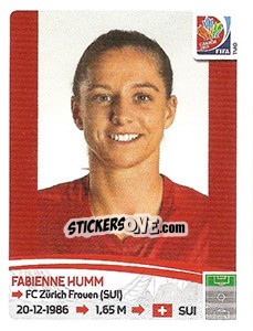 Sticker Fabienne Humm - FIFA Women's World Cup Canada 2015 - Panini