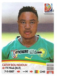 Sticker Cathy Bou Ndjouh - FIFA Women's World Cup Canada 2015 n. 216 - Panini