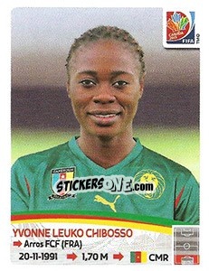 Sticker Yvonne Leuko Chibosso - FIFA Women's World Cup Canada 2015 n. 218 - Panini