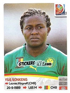 Figurina Ysis Sonkeng - FIFA Women's World Cup Canada 2015 - Panini