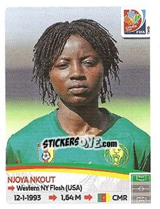 Figurina Njoya Nkout - FIFA Women's World Cup Canada 2015 - Panini