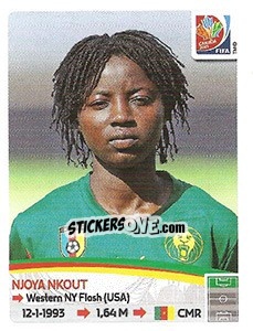 Sticker Njoya Nkout - FIFA Women's World Cup Canada 2015 n. 231 - Panini