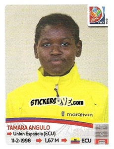 Sticker Tamara Angulo - FIFA Women's World Cup Canada 2015 - Panini