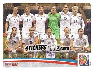 Sticker Team - FIFA Women's World Cup Canada 2015 n. 252 - Panini