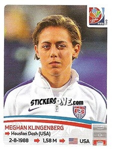 Sticker Meghan Klingenberg - FIFA Women's World Cup Canada 2015 - Panini