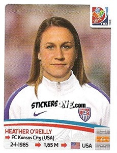 Sticker Heather O'Reilly - FIFA Women's World Cup Canada 2015 - Panini